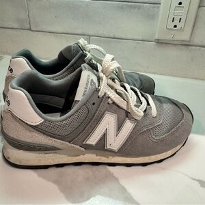 New Balance Gray and White Women's Sneakers